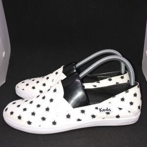 Keds Women's Casual Slip On Sneakers Women's Size 7.5 White, Black‎